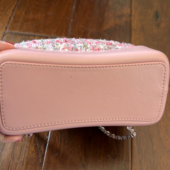 Chanel Gabrielle pink Tweed Backpack, small - Picture 6 of 8